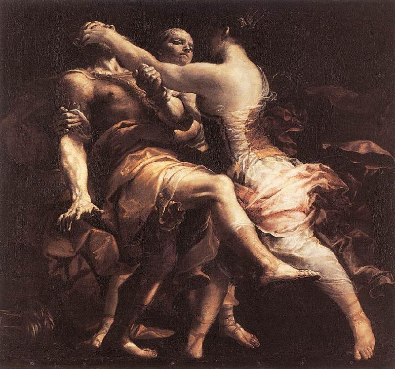 CRESPI, Giuseppe Maria Hecuba Blinding Polymnestor fg oil painting image